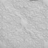 King Size 100-Percent Cotton 3-Piece Quilt Bedspread Set in Light Grey