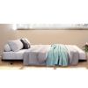 Twin size Roll-out Trundle Bed Frame in Black Metal Finish